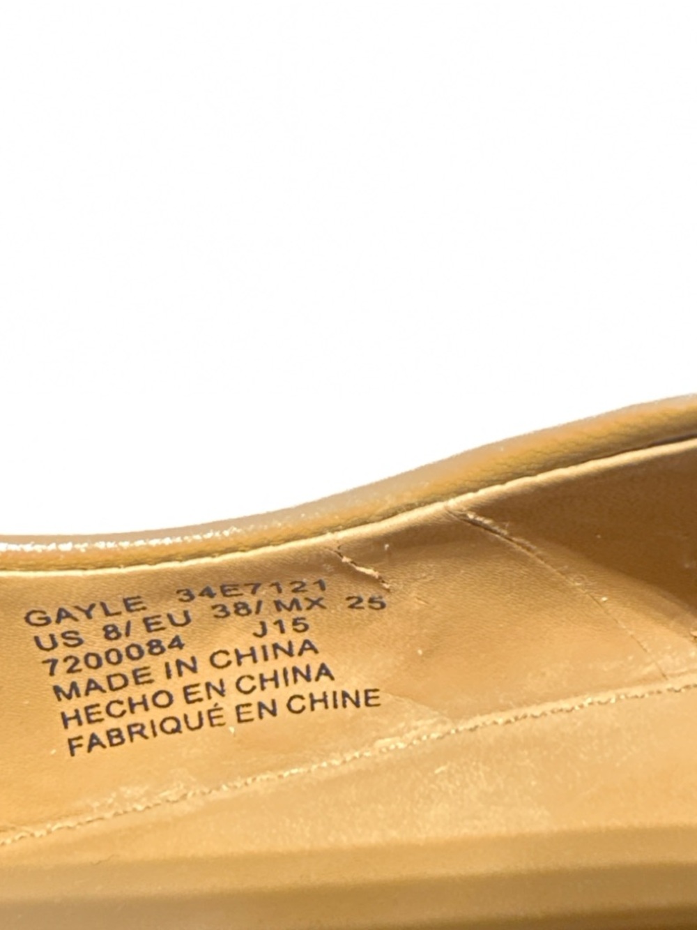 Calvin Klein Gayle Pumps Size 8 Tan Pointed Toe Heels Classic - Picture 7 of 7